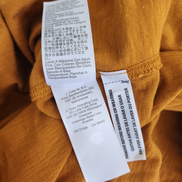 J. Crew Mustard Henley Shirt - Picture 7 of 8